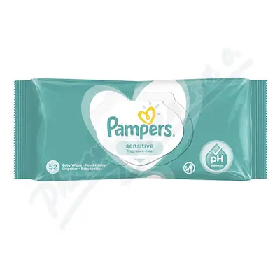 PAMPERS vlhčené ubrousky Sensitive 52ks