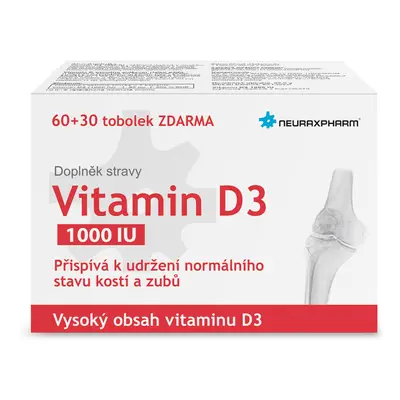 Farmax Vitamin D3 1000IU tob.60+30 ZDARMA