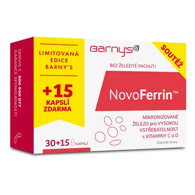 Barnys NovoFerrin cps.30+15 ZDARMA