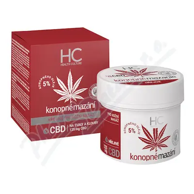 Health Culture CBD konopné mazání hřejivé 125ml