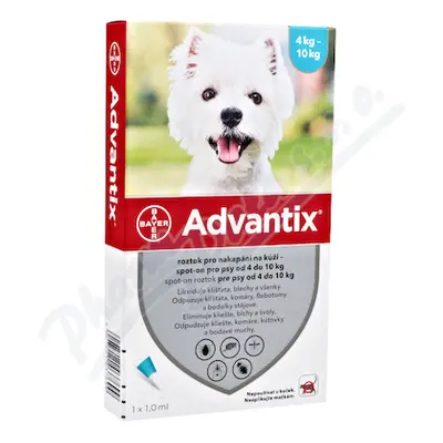 Advantix pro psy 4-10kg spot-on 4x1ml