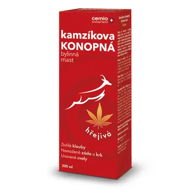 Cemio Kamzíkova konopná mast hřejivá 200 ml