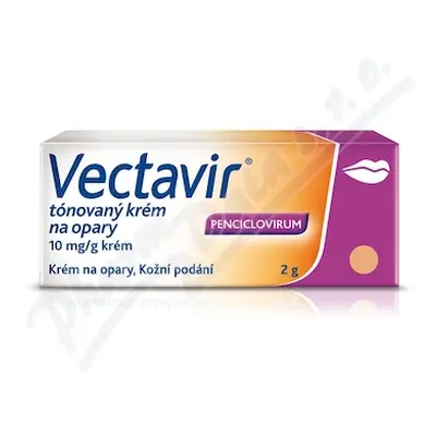 Vectavir tónovaný krém na opary 10mg/g crm.2g