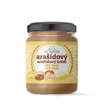 Dr.Natural Arašídový krém s bílou čokoládou 500g