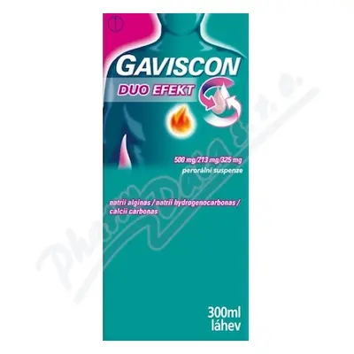 Gaviscon Duo Efekt 500mg/213mg/325mg por.sus.300ml