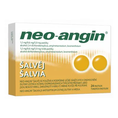 Neo-angin šalvěj pastilky 24