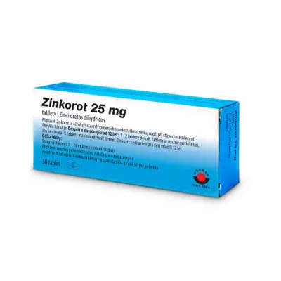 Zinkorot 25mg tbl.nob.50x25mg