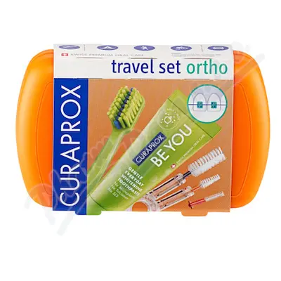 CURAPROX Travel set ORTHO oranžový