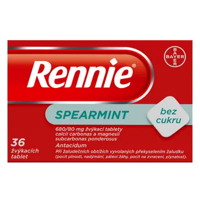 Rennie Spearmint bez cukru por.tbl.mnd.36