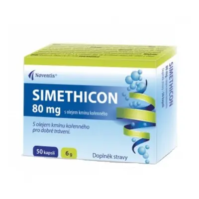 SIMETHICON 80mg s olejem kmínu kořenného cps.50