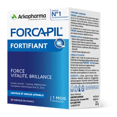 Arkopharma FORCAPIL Fortifiant síla, vitalita, lesk pro vlasy a nehty 60 tob.