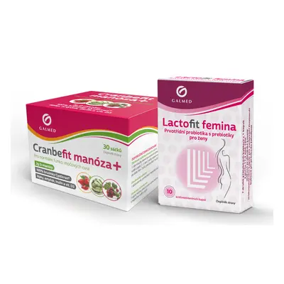 ForFit Cranbefit manóza 30 sáčků + Lactofit Femina cps 10