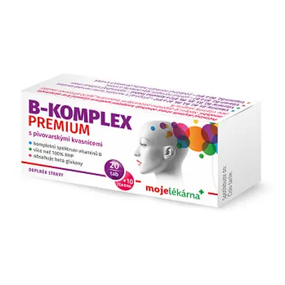 B-komplex PREMIUM tbl.20+10 Moje lékárna