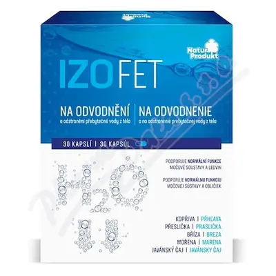 Naturprodukt Izofet na odvodnění cps.30