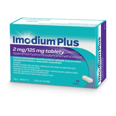 Imodium Plus 2mg/125mg tbl.nob.12