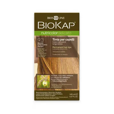 BIOKAP Barva na vlasy 9.3 Blond zlatá světlá 140ml