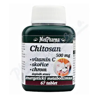 MedPharma Chitosan 500mg+vit.C+chrom tbl.67