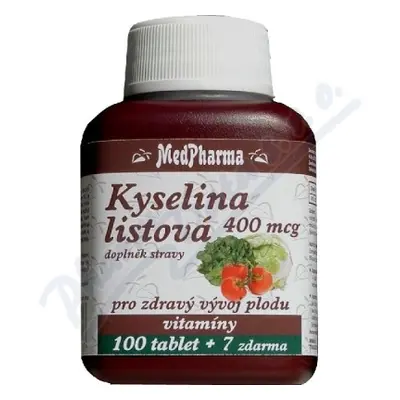 MedPharma Kyselina listová 400mcg tbl.107