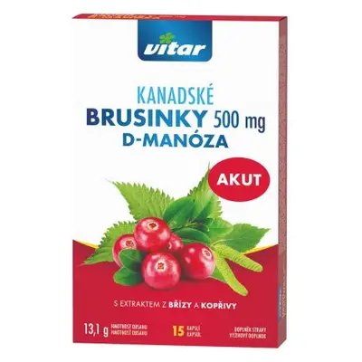 Revital Kanadské brusinky Akut 500mg cps.15