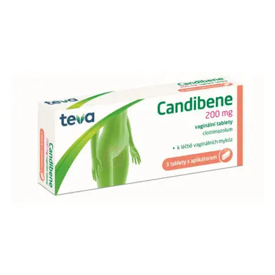 Candibene, 200 mg, 3 vaginální tablety