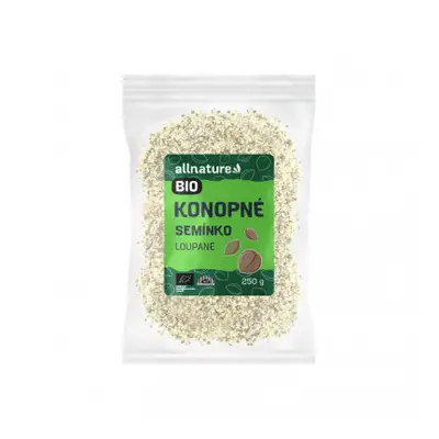 Allnature Konopné semínko loupané RAW BIO 250g