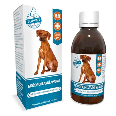 TOPVET Močopohlavní aparát veterinární přípravek pro psy 200ml