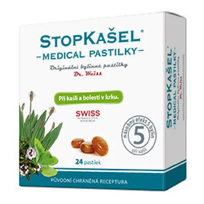 STOPKAŠEL Medical pastilky Dr. Weiss 24 pastilek