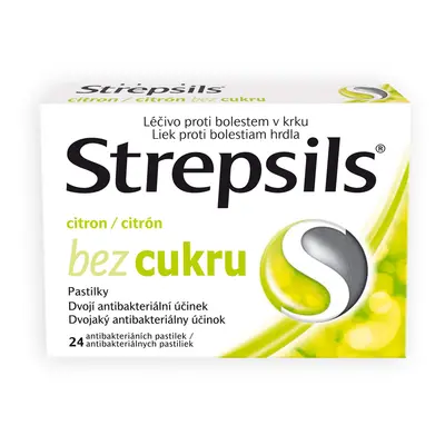 Strepsils Citron bez cukru 0.6mg/1.2mg pas.24