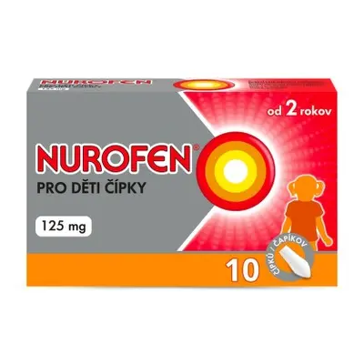 Nurofen pro děti čípky 125mg 10 čípků