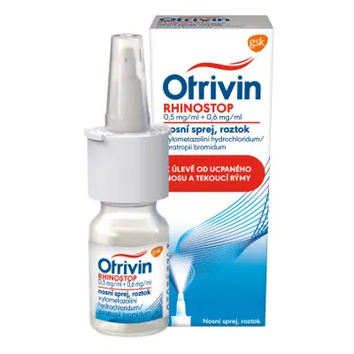 Otrivin Rhinostop nosní sprej při léčbě ucpaného nosu 10 ml