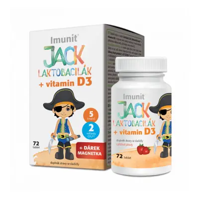 Laktobacily JACK LAKTOBACILÁK Imunit+vit.D3 tbl.72