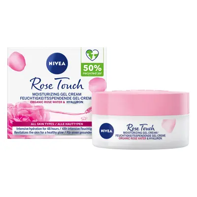 NIVEA Rose Touch hydratační denní gel-krém 50ml