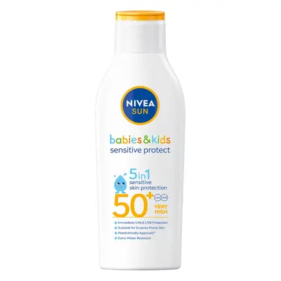 NIVEA SUN DĚTSKÉ MLÉKO NA OPALOVÁNÍ SENSITIVE OF 50+ 200ml