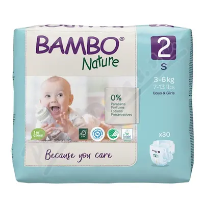 Bambo Nature 2 dětské plenkové kalhotky 3-6kg 30ks