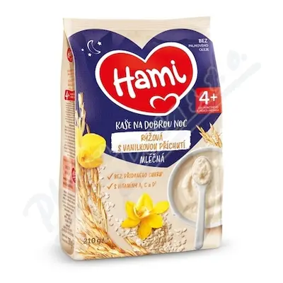 Hami Ml.kaše na dobrou noc rýžová vanilka 210g 4M