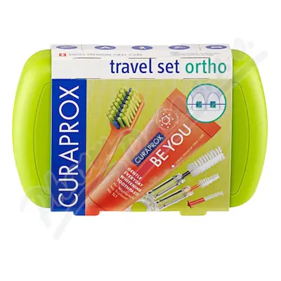 CURAPROX Travel set ORTHO zelený