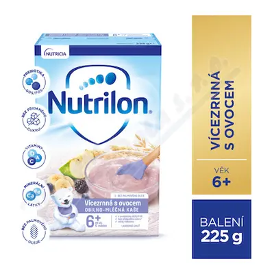 Nutrilon Vícezrnná kaše s ovocem 225g