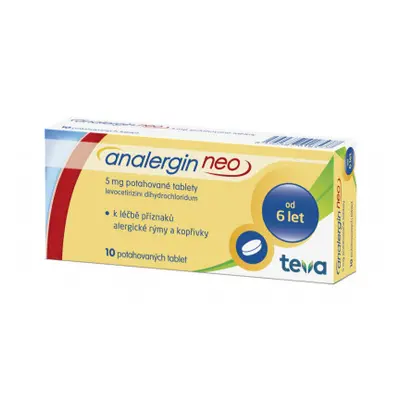 Analergin neo, 5 mg, 10 potahovaných tablet