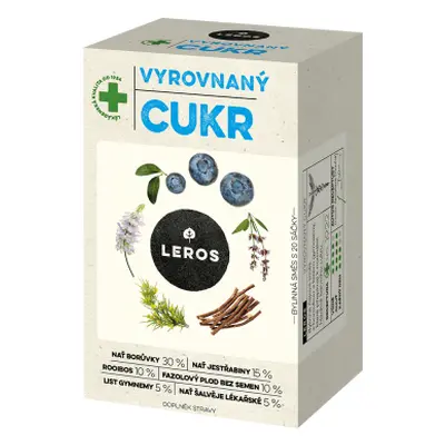 LEROS Vyrovnaný cukr 20x1g