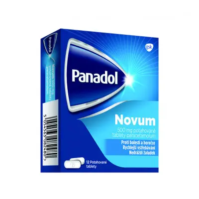 Panadol Novum 500mg, tablety na bolest a snížení horečky 12 tablet