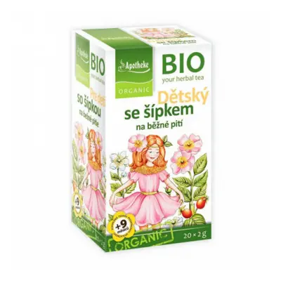 Apotheke BIO Dětský ovocný čaj se šípkem 20x2g