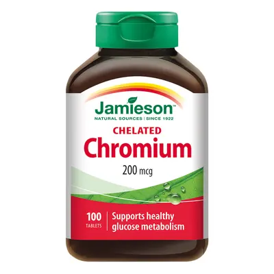 JAMIESON Chrom 200 mcg v chelátové formě tbl.100