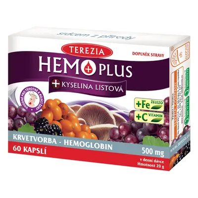 HEMOPLUS+Kys.listová cps.50+10 vhodné pro těhotné