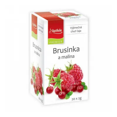 Apotheke Brusinka a malina čaj 20x2g