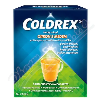 Coldrex Horký nápoj Cit.med 750mg/10mg/60mg scc.10