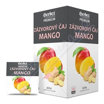 HERBEX Zázvorový čaj Mango n.s.20x2g