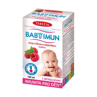 BABY IMUN sirup s hlívou a rakytníkem MALINA 100ml