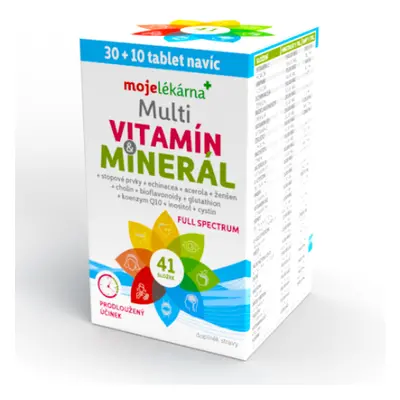 Multivitamín Minerál tbl.30+10 Moje lékárna