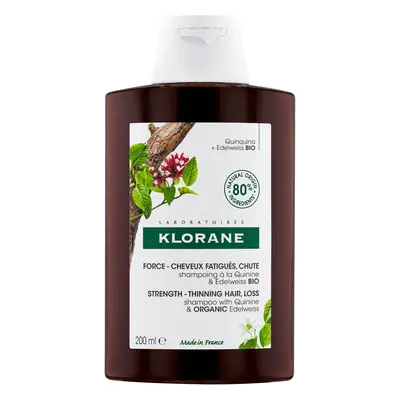 KLORANE Šampon chinin a BIO protěž alpská 200ml