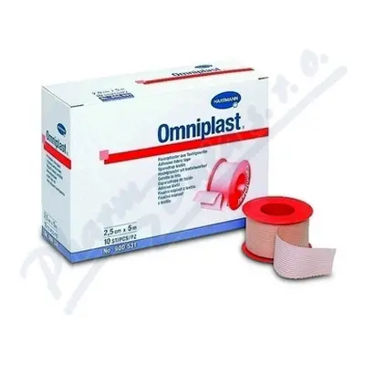 Náplast Omniplast textilní 5cmx5m 1ks